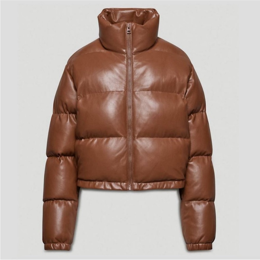 NWOT Aritzia Wilfred Free Vista Puffer Cognac size Small